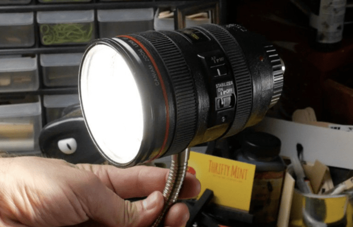【有片睇】Canon 鏡頭座檯燈？外國攝影師公開 DIY 自製過程