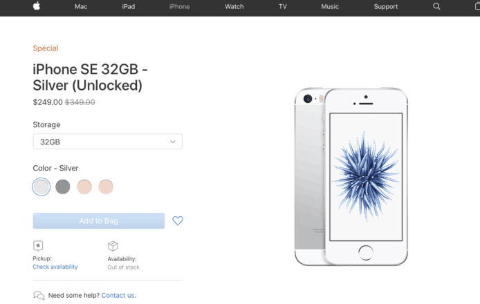 iPhone SE 再次出現於Apple Store　最平二千元有找