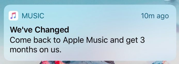 Apple Music 送 3 個月試聽   吸引前用戶重投服務