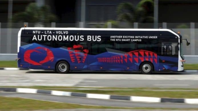 與新加坡大學合作   Volvo 自動駕駛巴士年內實測