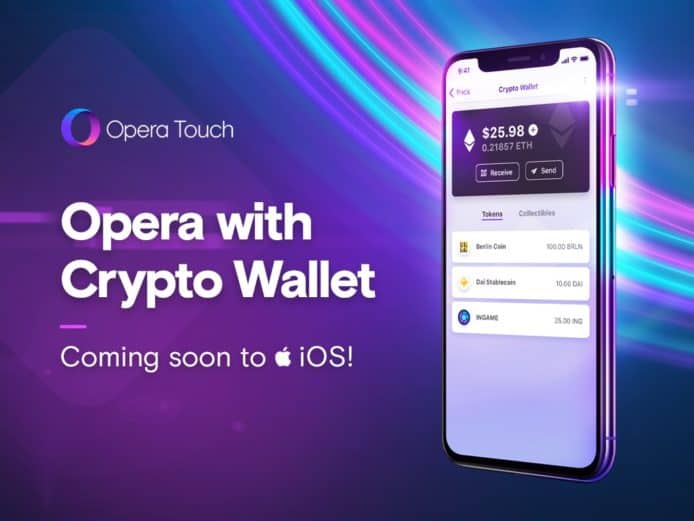 Opera Touch iOS 版將添加 Web 3 和加密錢包功能