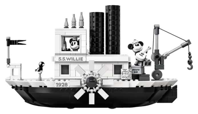 LEGO IDEAS 米奇老鼠汽船威利號　黑白船+米奇米妮公仔