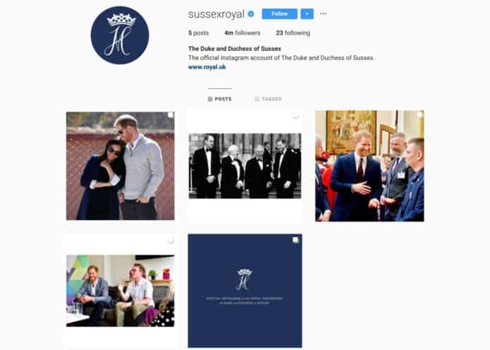哈里王子和夫人梅根以 Instagram 打破健力士世界紀錄