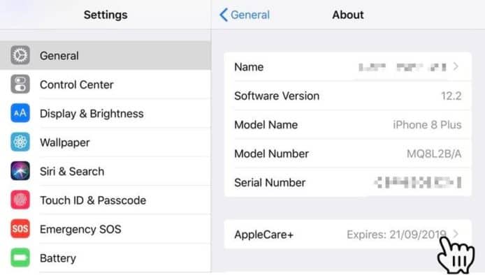 iOS 12.2 加入保養到期日顯示功能