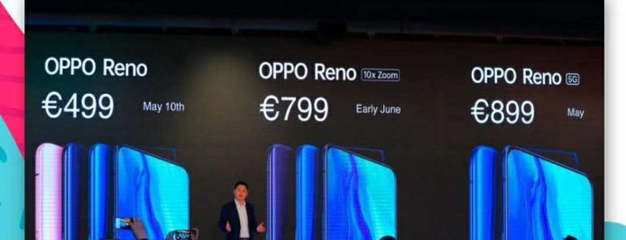 OPPO Reno 5G 手機歐洲發表   899 歐元 5 月上市