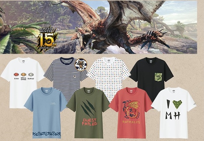 UNIQLO x CAPCOM 聯乘 T-Shirt 推出　街霸 + Monster Hunter 逾 20 款選擇