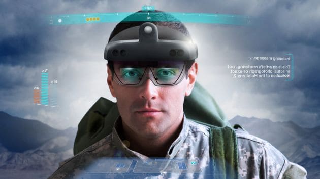 Microsoft 軍用 HoloLens 2 登場   AR 戰場似遊戲畫面