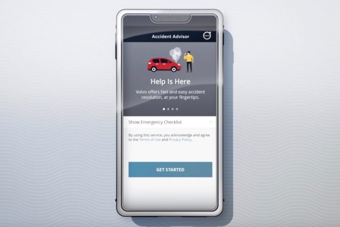 Volvo 推出手機 App 提供事故後處理步驟建議