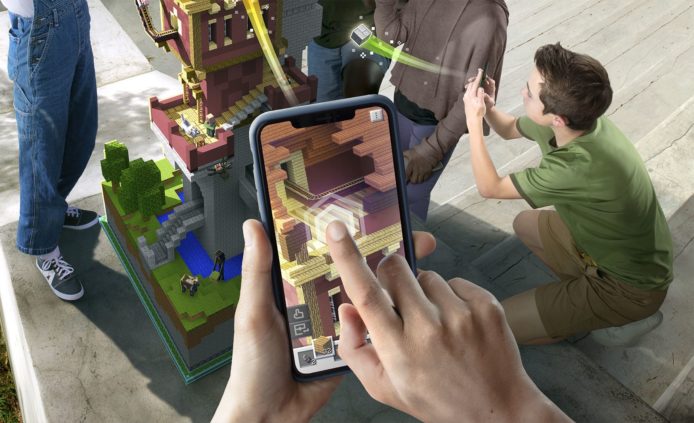 手機新作 Minecraft Earth 大玩 AR 技術  現實中砌出虛擬方塊世界