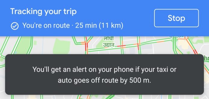 Google 地圖新功能   外遊乘車免被兜路