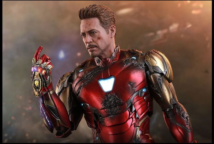 Hot Toys Iron Man MK85 戰損版　配 LED 無限手套