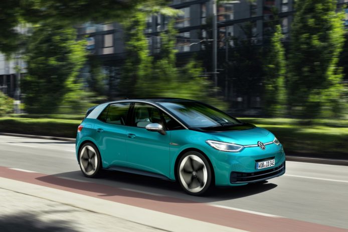 Volkswagen 公佈 ID.3 電動車　入門只需 3 萬歐元
