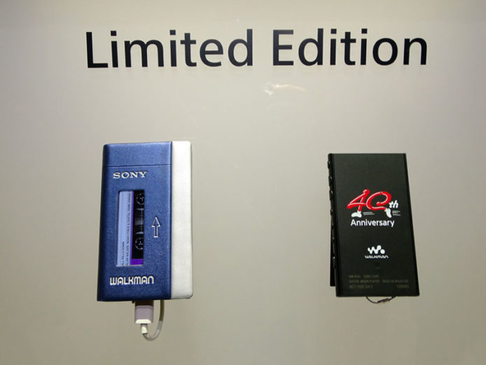 Sony Walkman 40周年紀念版播放器NW-A100TPS 重現經典初代Walkman 