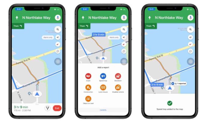 Google Maps 推出新功能　可報告交通事故及車速限制