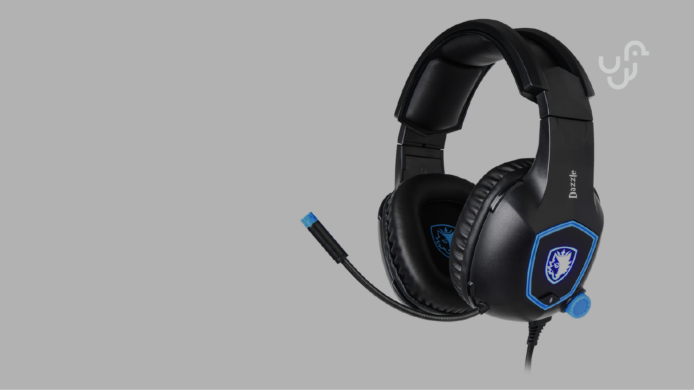 Sades Dazzle 遊戲耳機    7.1 聲道 + 超型炫藍 LED 燈效