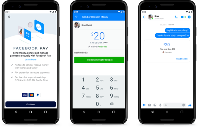 Facebook Pay登場 擴展電子支付方式