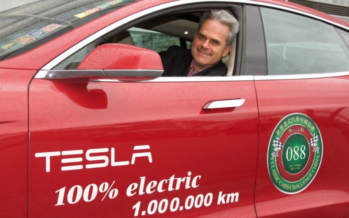 德國車主駕駛 Tesla Model S   全球首輛電動車達一百萬公里