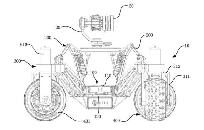 DJI 為遙控越野車申請專利　360 度旋轉車輪 + 可調高度
