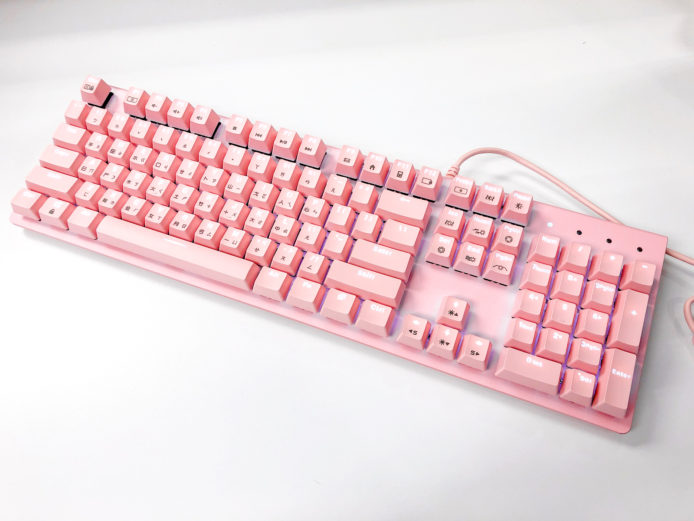I-rocks IRK75M 機械鍵盤　粉紅色設計 + 18 種光效