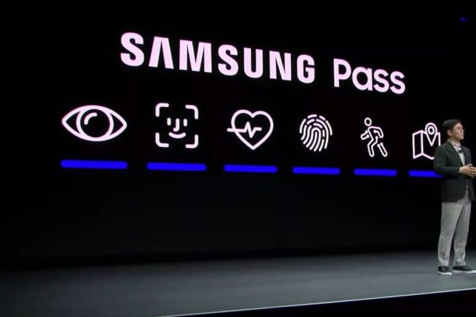 Samsung CES 專題活動   被發現使用 Face ID 圖標