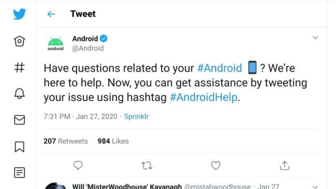 Google 推出 #AndroidHelp   透過 Twitter 解決用戶難題