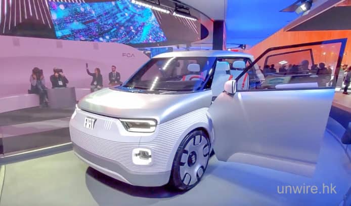 【CES 2020】Fiat Centoventi 電動車　自定車身設計 + 車尾有熒幕