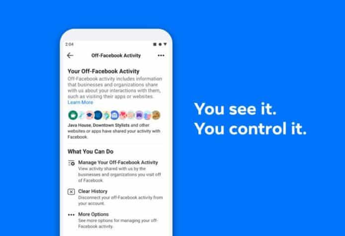 Facebook 推出 Off-Facebook activity 功能  可查閱程式收集個人數據