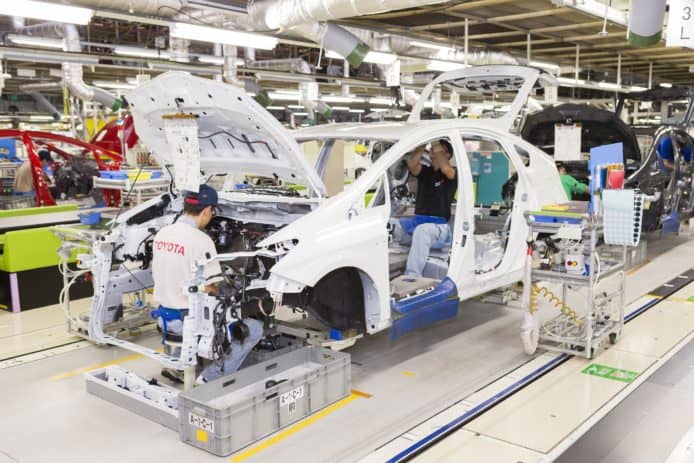 疫情打擊豐田汽車生產線   多間廠房將受供應鏈斷裂影響
