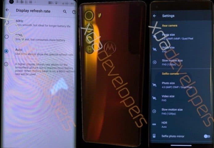 Motorola Edge 實物照流出   瀑布式熒幕 + 四後置鏡頭