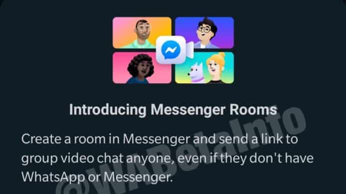 WhatsApp 手機程式 Beta 版   開始整合 Messenger Rooms 視像通話功能