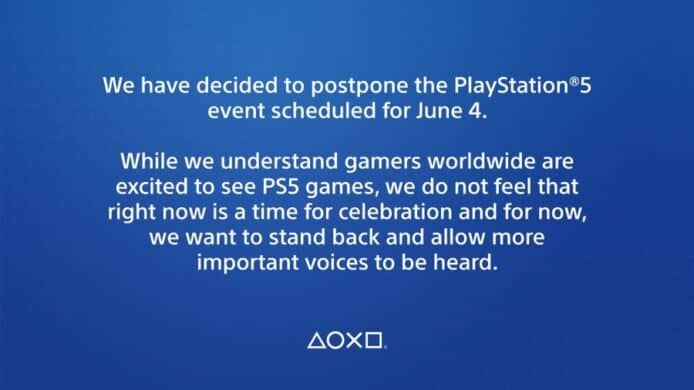 Sony 推遲 PS5 發佈會   指有更重要議題需要關注