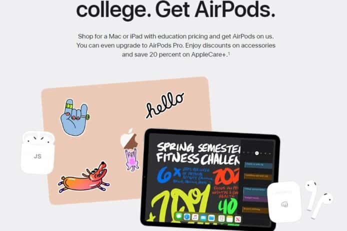 買 Mac / iPad 送 AirPods　美國 Apple Back to School 優惠