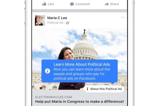 FB 用戶可拒收政治廣告　避免干預美國大選