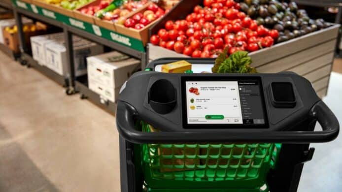 Amazon 推出智能購物車 Dash Cart  可自動秤重及顯示消費總金額