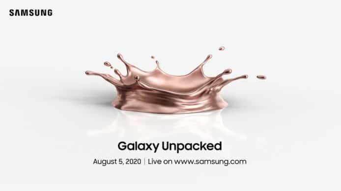 Samsung Galaxy Note 20 快將公佈？  Galaxy Unpacked 發表會直播時間、連結