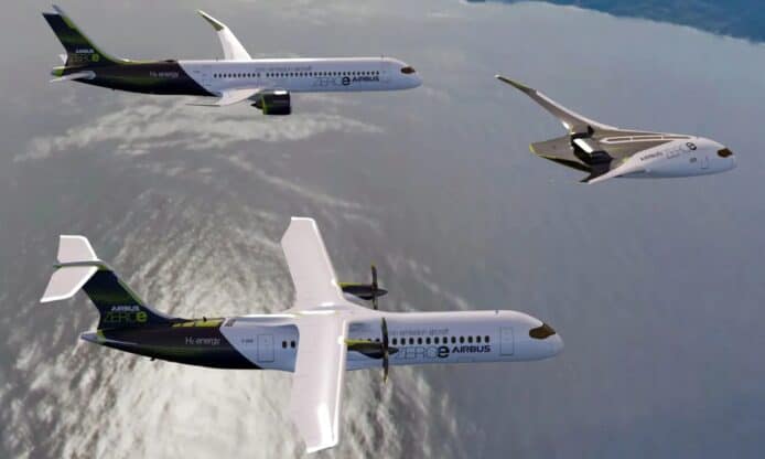空中巴士公司公佈   研發氫燃料零排放飛機