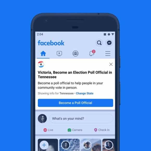 Facebook 為美國選舉刊登人員招募　協助維持票站運作