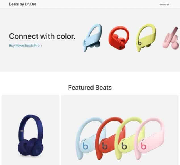 Apple 發佈會舉行前夕   Beats 專屬頁面從官網移除