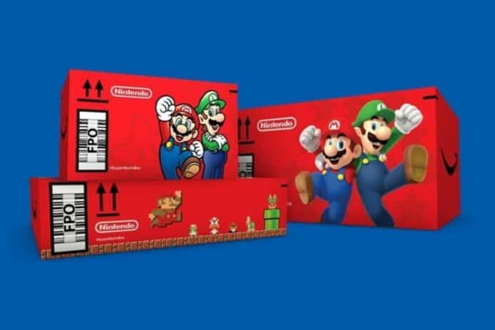 Amazon 限量版 Mario 包裝盒　與任天堂合作慶 Mario 35 週年