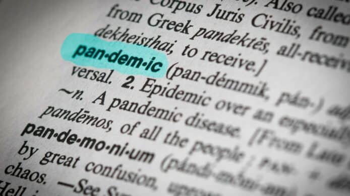 字典網站 Dictionary.com   宣佈「Pandemic」成 2020 年度字詞