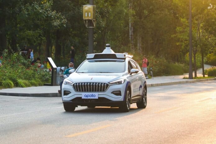 北京市政府批准   百度自動駕駛車輛路面實測