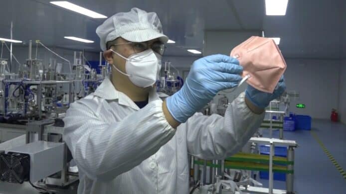 可使用最多 60 次   中國合肥投產口罩可滅武肺病毒