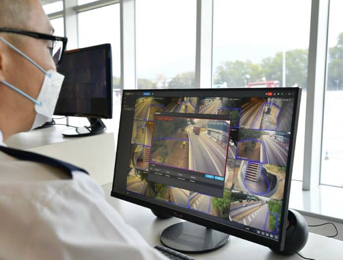 大欖隧道 5G 智慧交通管理　AI 視像分析 + 警報系統