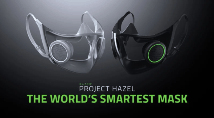 Razer RGB 智能口罩  內建喇叭、燈光 + N95 防護級數