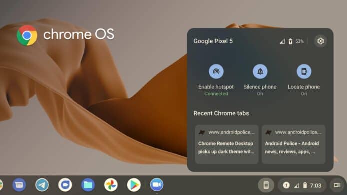 Chromebook 新功能曝光   手機畫面投射筆電屏幕