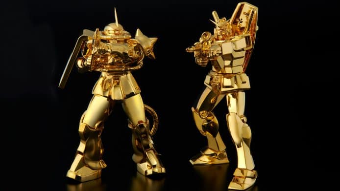 Gundam 高達、渣古純金像   售價達190萬 27日起可預訂