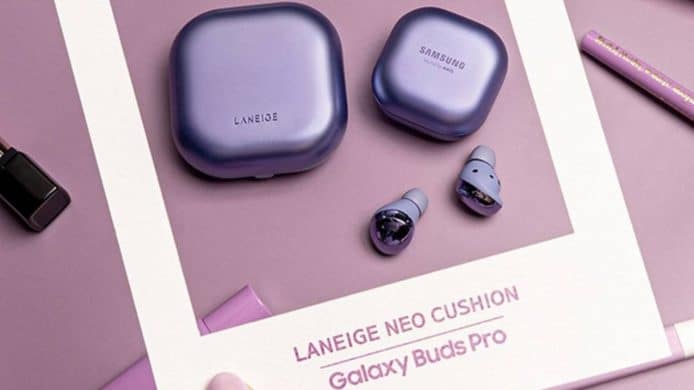 與化妝品牌 Laneige 合作   Samsung 為無線耳機推粉盒特別版