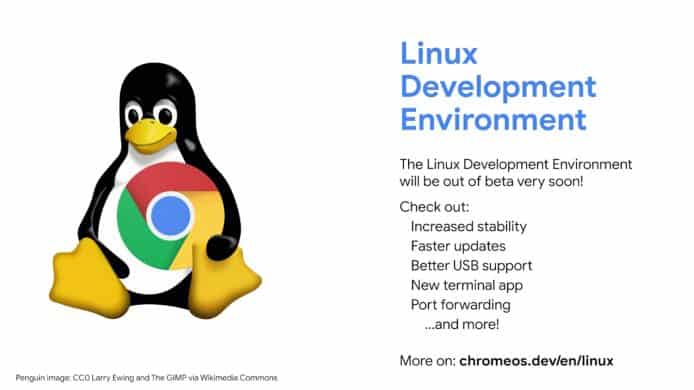 脫離 Beta 測試階段   Chrome OS 全面支援 Linux 程式