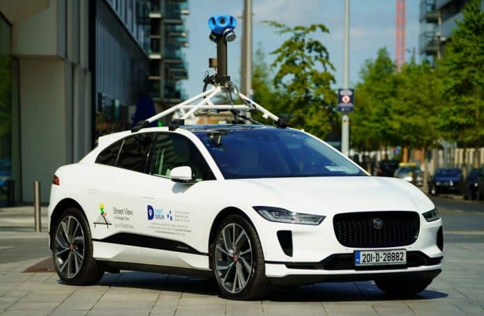 改用特製 Jaguar I-Pace 電動車   Google 街景圖採集車為改善環境出力