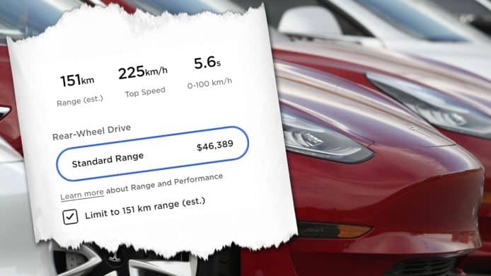 Tesla 加拿大奇招賣車   推續航僅 151 公里 Model 3 SR